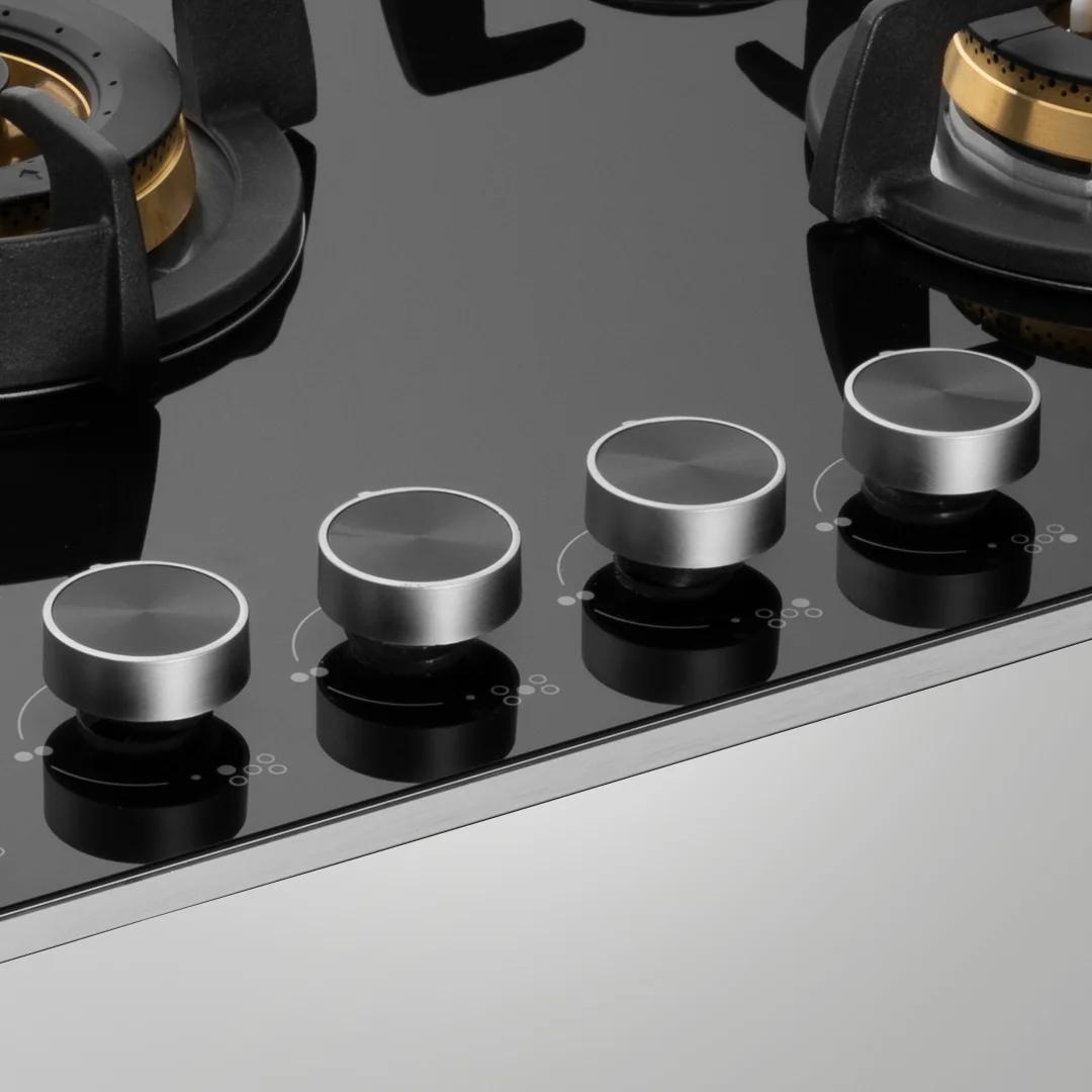 BLH-F 865X – 5 Full Brass High-Efficiency Burners Built-in Hob | Auto Electric Ignition