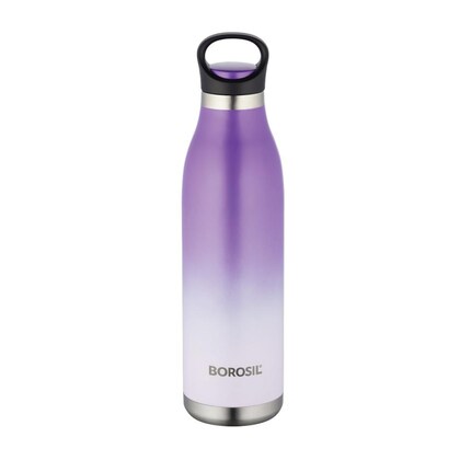 ColourCrush Violet 700ML Hot & Cold Stainless Steel Bottle | 24 Hrs Temp Retention | Easy Carry Handle | BTO700VLT403