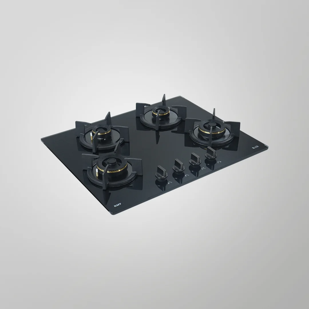 4 High Efficiency Forged Brass Burners Coated in Black