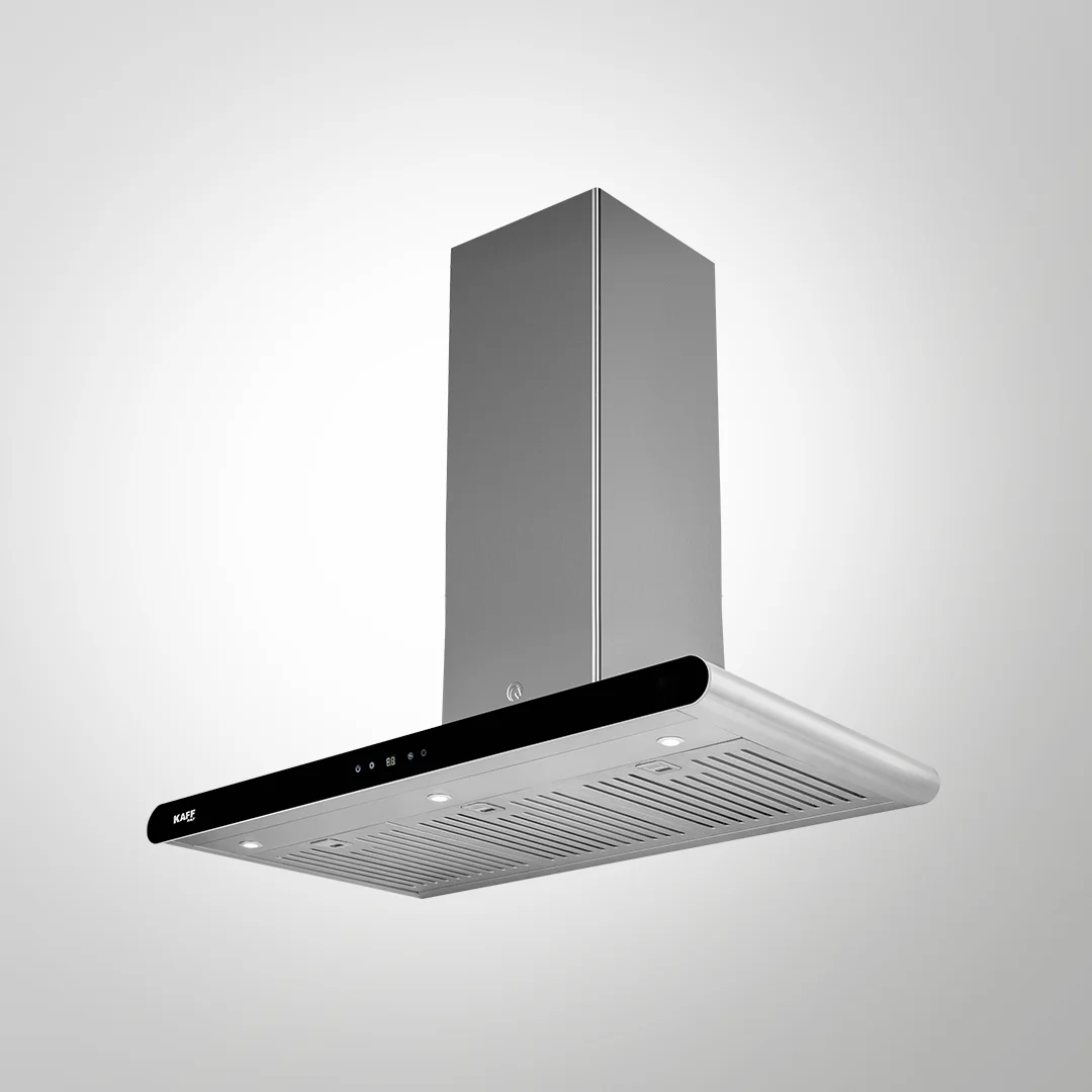 KAFF CANARY DHC BF 90 BL With SS Finish Auto Clean Wall Mounted Chimney