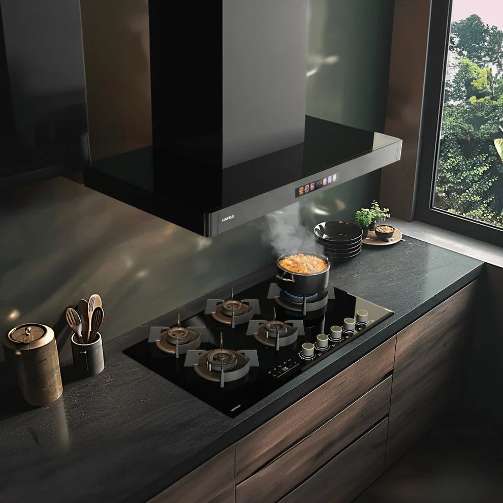 TERESA T-60 BLDC 60cm Wall Mounted Chimney – 1400 m³/h Suction, Auto Clean, Gesture Control - 534.84.501