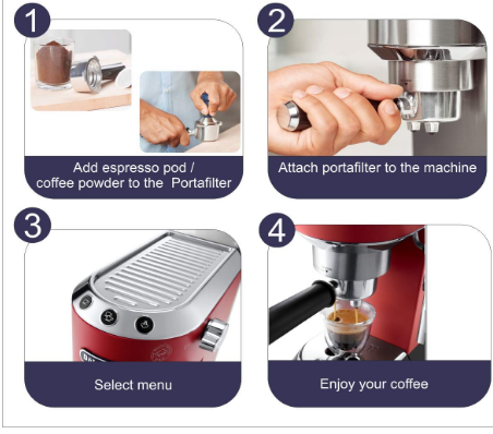 DE'LONGHI PUMP ESPRESSO COFFEE MAKER EC 685R