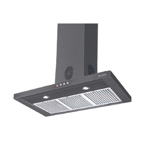 Faber 60cm 3 Way Silent Suction Chimney, 1150 m3/hr (Stilo Slim 3D Plus, 2 Triple Layer Baffle Filters, Black)