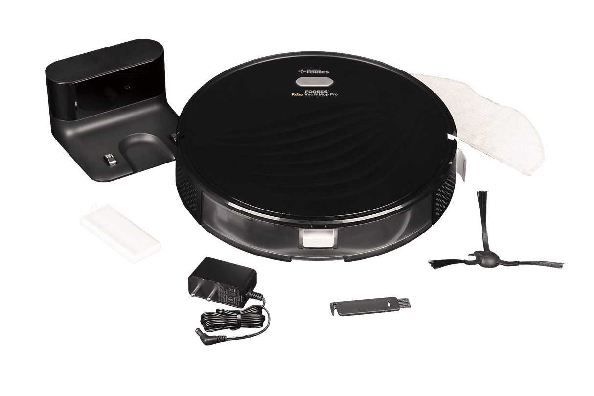 Robo Vac n Mop Pro Robotic Vacuum Cleaner & Mop with Wi-Fi Connectivity (Smart App Control, Black)