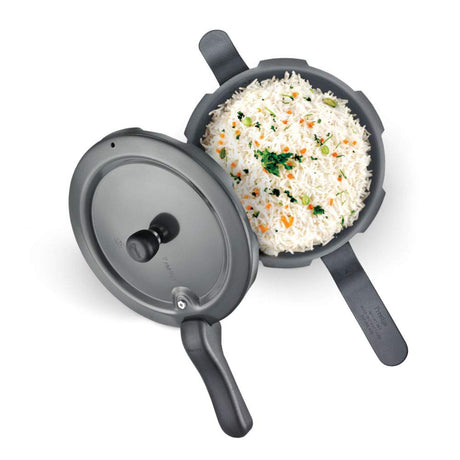 Prestige Svachh 3.5 Litre Pressure Cooker with Hard Anodized Body 20225 ( Black)