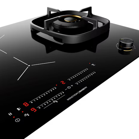 90cm UltimateTaste 900 Built-In Hybrid Induction Hob EHH957BE