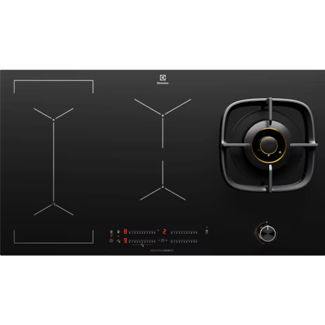 90cm UltimateTaste 900 Built-In Hybrid Induction Hob EHH957BE