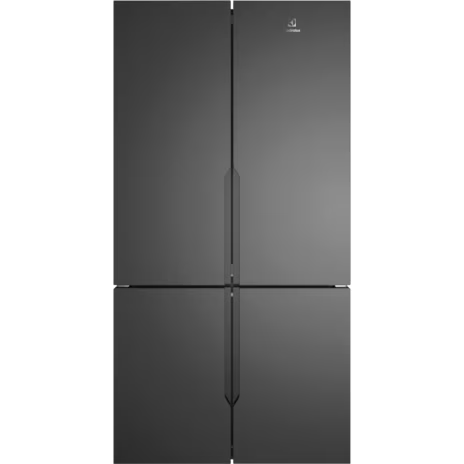 564L 700 Series Quad Door Refrigerator EQE5600B-B – Inverter Compressor, Cooling360, GreenZone Crisper