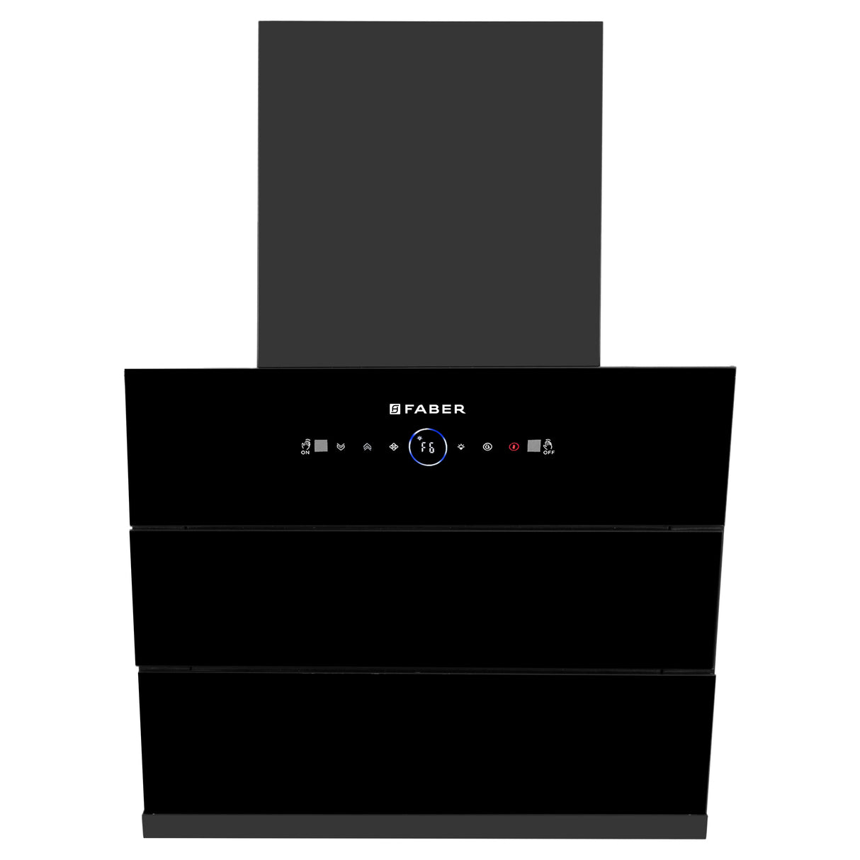 Hood Aether BLDC HC SC FL BK IN 75 Wall Mounted Kitchen Chimney with 1600 m³/hr Suction & LPG Leakage Sensor