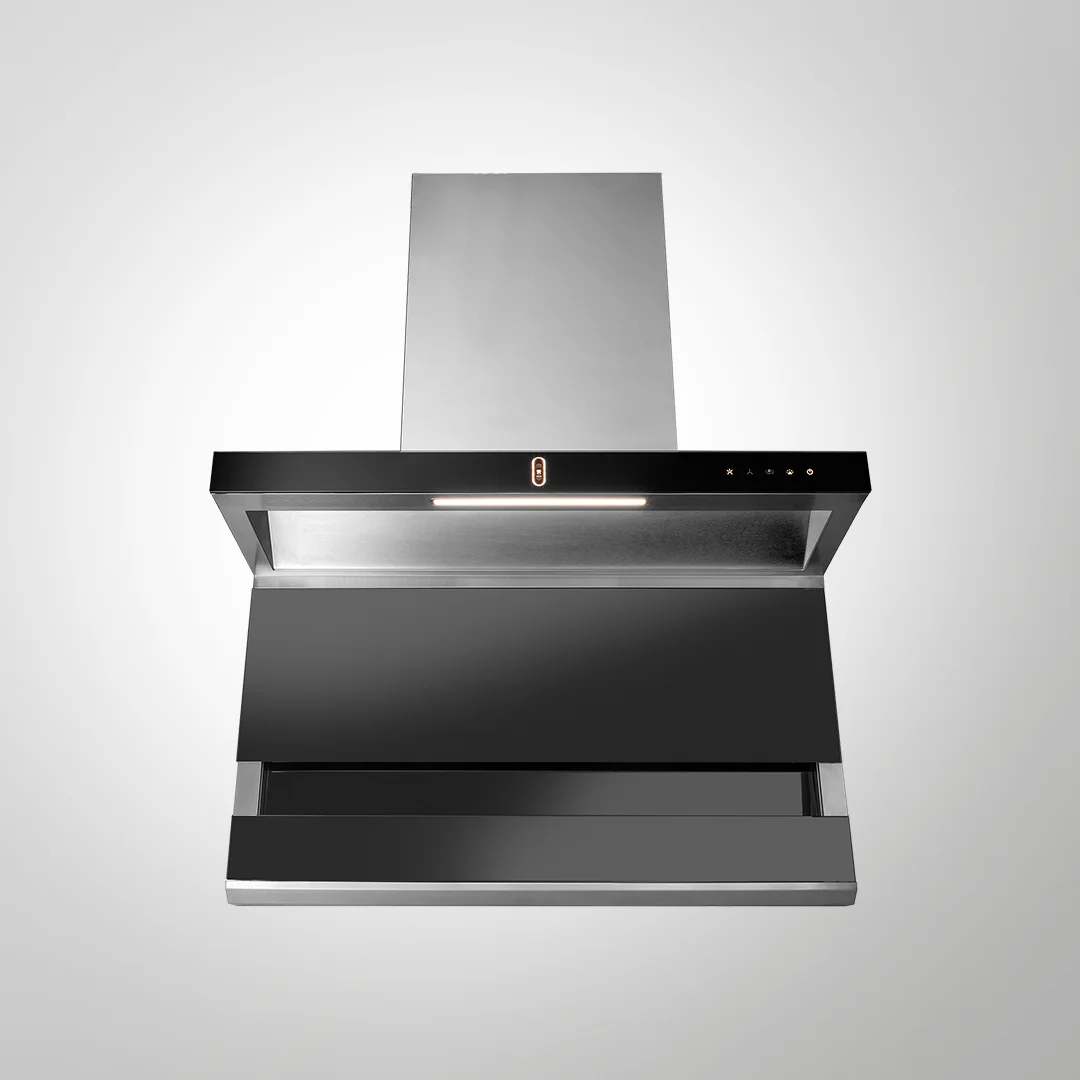 FALMARC DHC 90-A Kitchen Chimney | 1480 m³/h Suction | Filter-Less + Dry Heat Auto Clean Technology