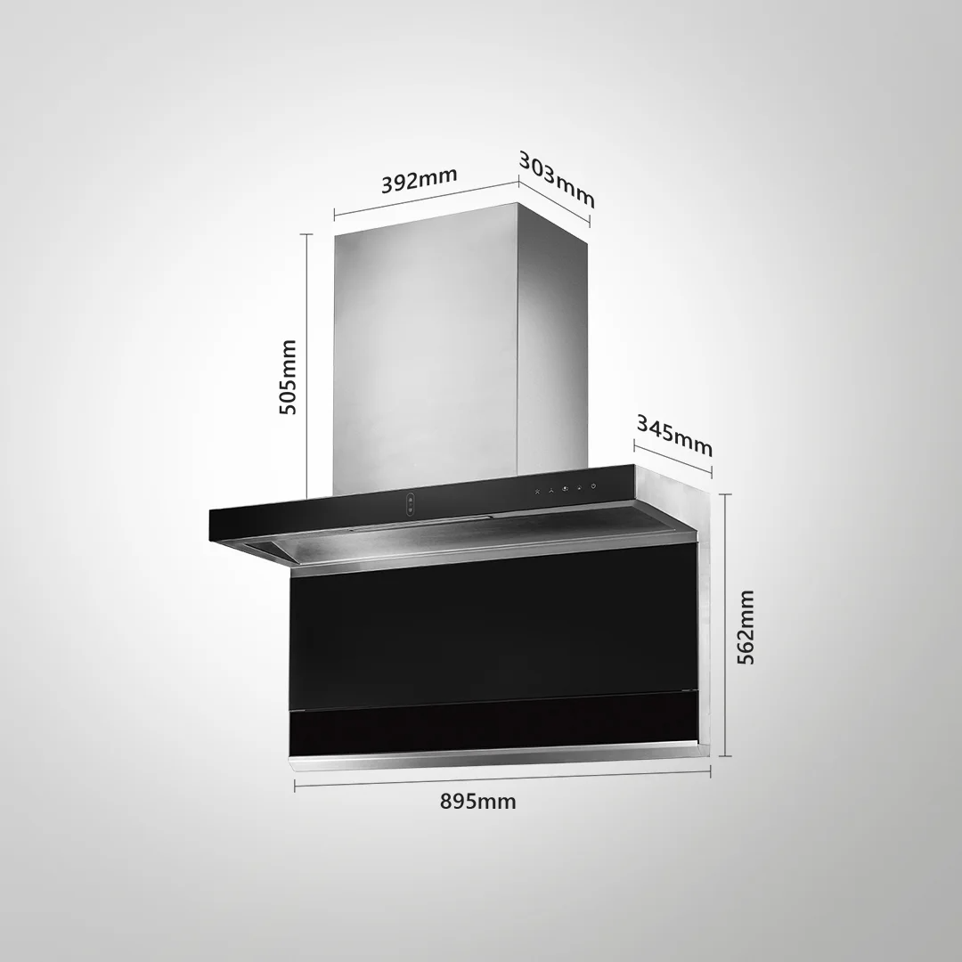 FALMARC DHC 90-A Kitchen Chimney | 1480 m³/h Suction | Filter-Less + Dry Heat Auto Clean Technology