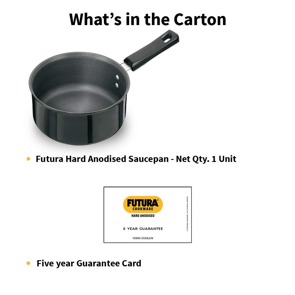 Hawkins Futura Hard Anodised Sauce Pan Without Lid