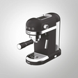 KAFF FONTANA BLACK  Coffee Or Steam Conveniently Coffee Machine