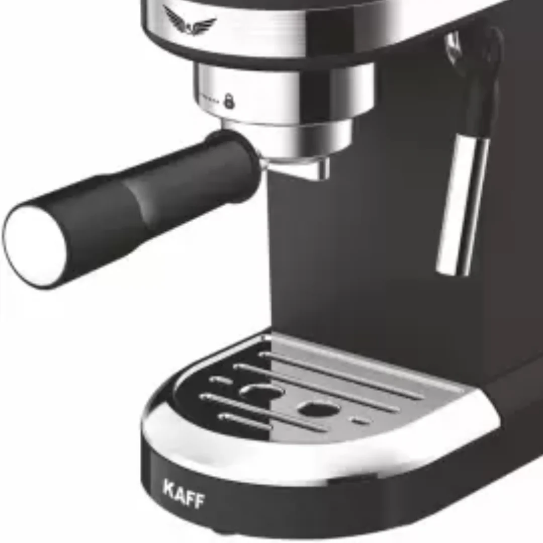 FONTANA BLACK Free Standing Coffee Machine | 19-Bar High Pressure | 1350W | Touch Control | Hot Milk & Steam Function