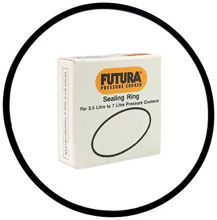 Futura Pressure Cooker Futura 9 Litre : FP 90  with Hawkins Futura Genuine 2 Gasket & 2 Safety Valve