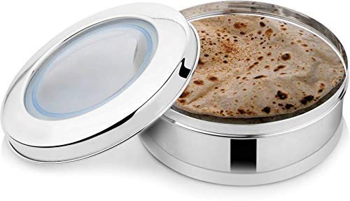 JVL Stainless Steel Roti Dabba Tin-3.35 Litre  (1 Pcs )