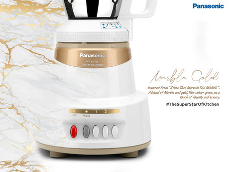 Panasonic MX - AV325 600 Mixer Grinder (MARBLE GOLD