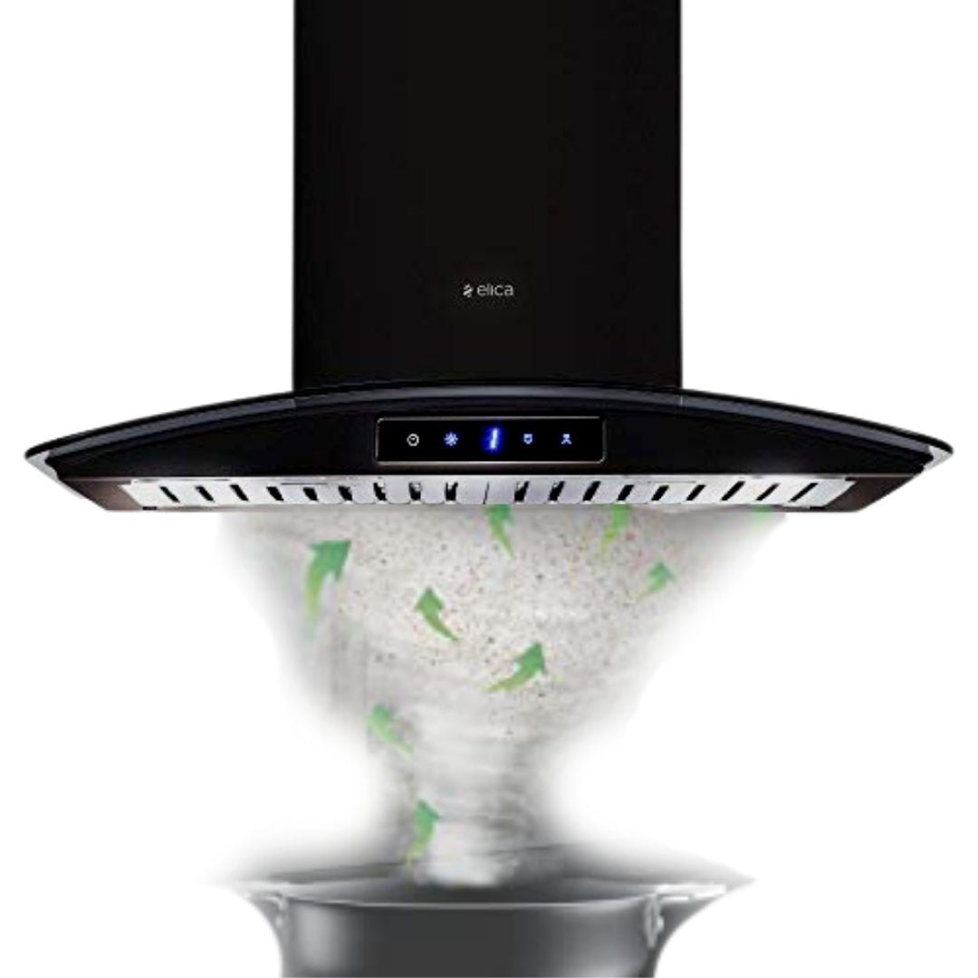 ELICA GLACE TF TRIM ETB PLUS LTW 60 NERO T4V LED