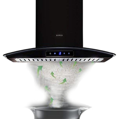 ELICA GLACE TF TRIM ETB PLUS LTW 60 NERO T4V LED