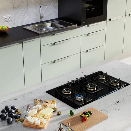 Crompton HOB-OPFBTI900-MBL-Built-InGasHob 5 Burner Hob Optime Series 90 cm