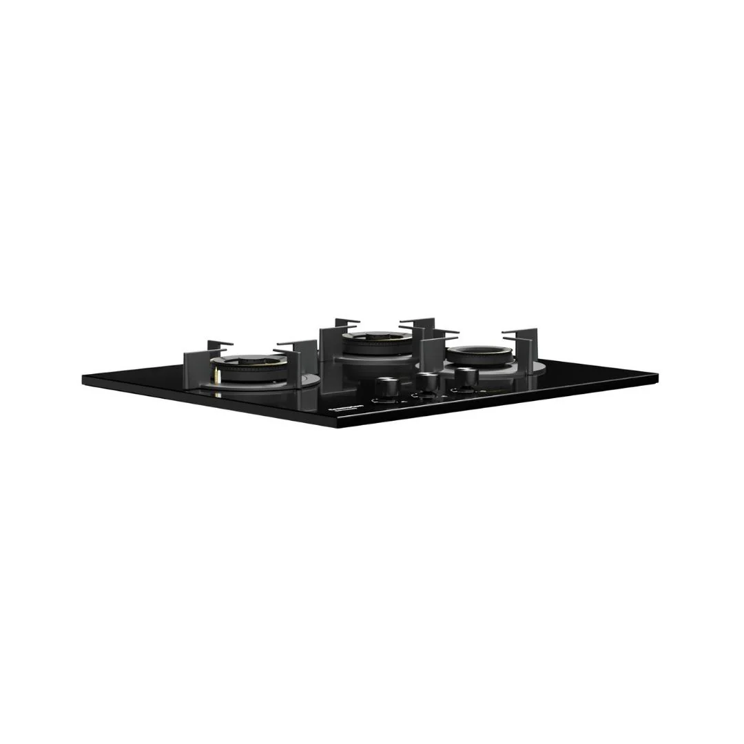 SensoSafe 60cm 3 Burner Built-In Gas Hob with Multi-Ring Brass Burners & FFD