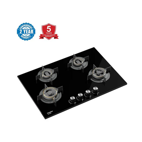 Crompton 82cm 4 Burner Hob Sensosafe HOB-SSDC824-MBL-Built-In Gas Hob