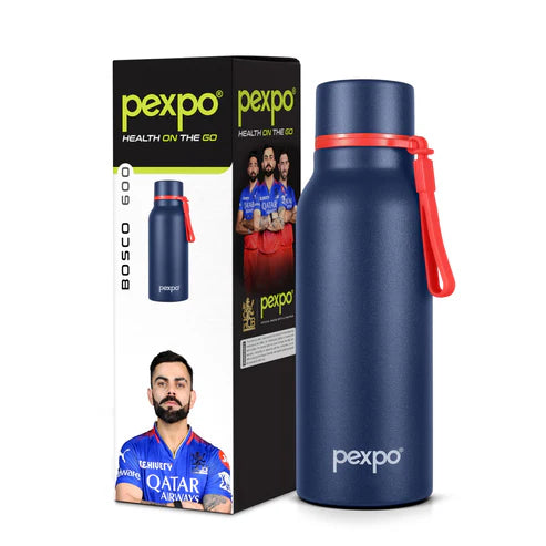 Pexpo Bosco Hot & Cold Water Bottle 600 ML Denim Blue