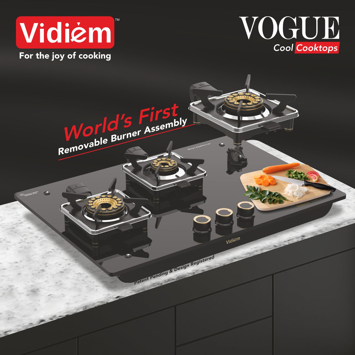 VOGUE 3-Burner Gas Cooktop
