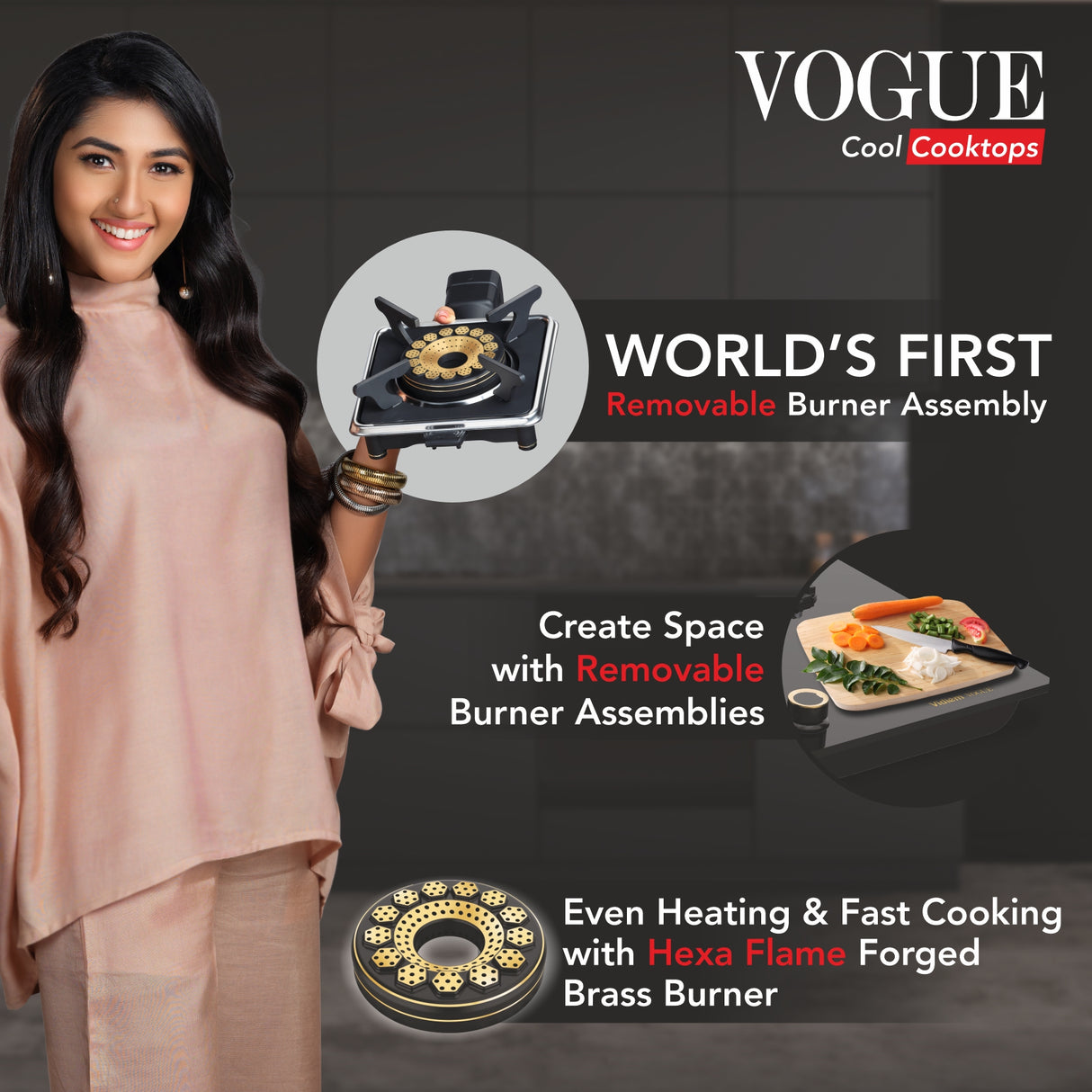 VOGUE 4-Burner Gas Cooktop