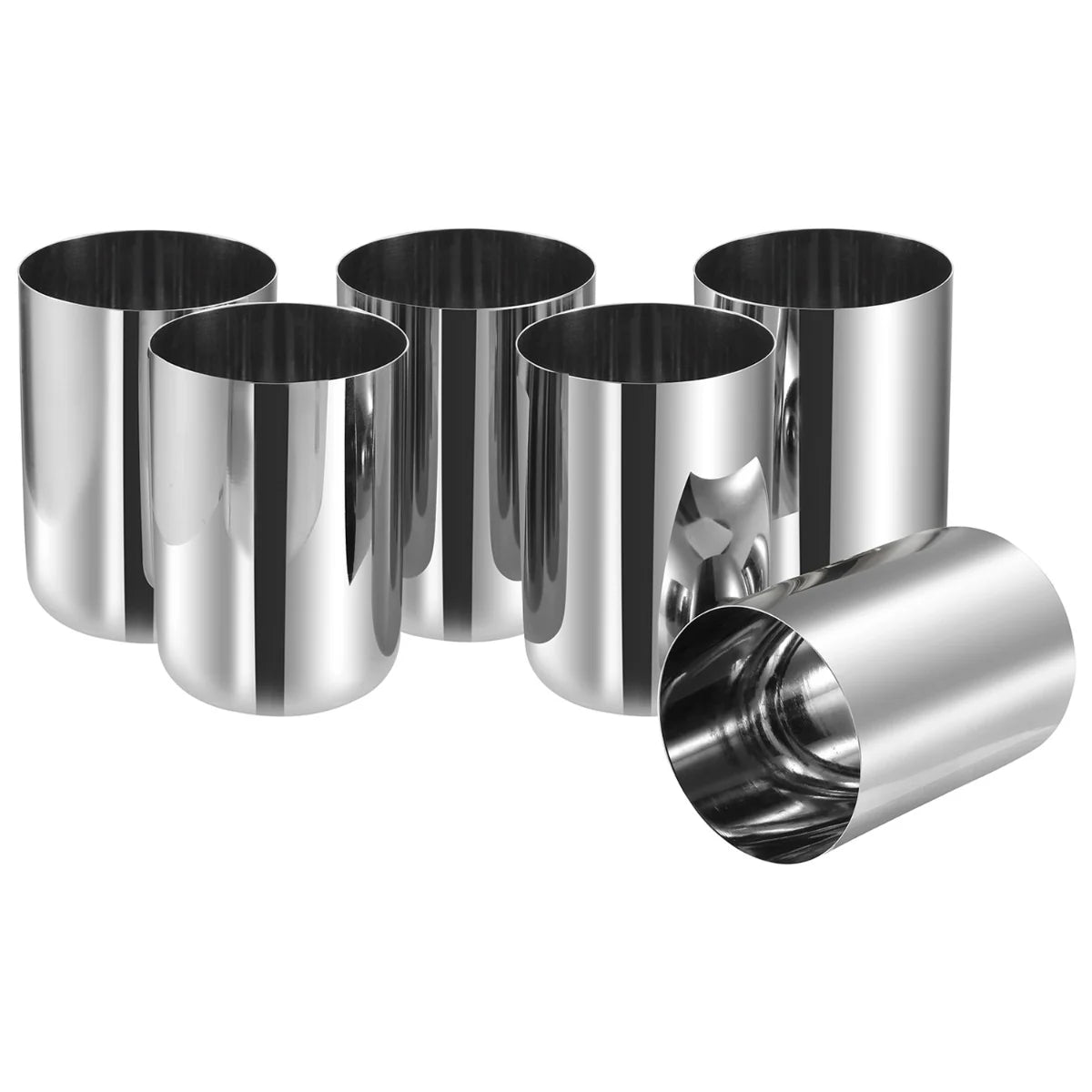 Royal Stainless Steel Glass Set of 6-400ml Each