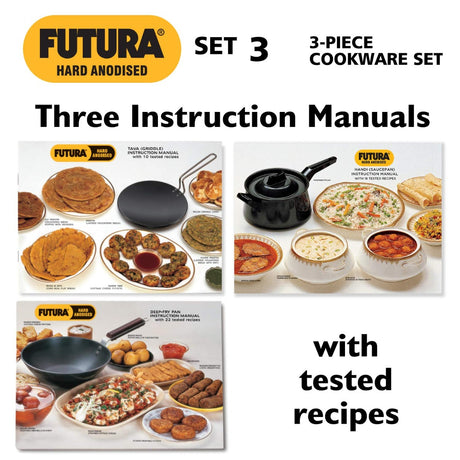 Buy Hawkins Futura Hard Anodised Cookware Set 3
