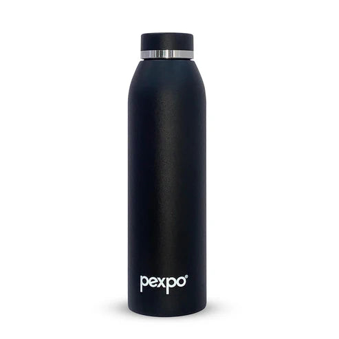 Pexpo Jumbo SS Water Bottle 750 ML Knight Black