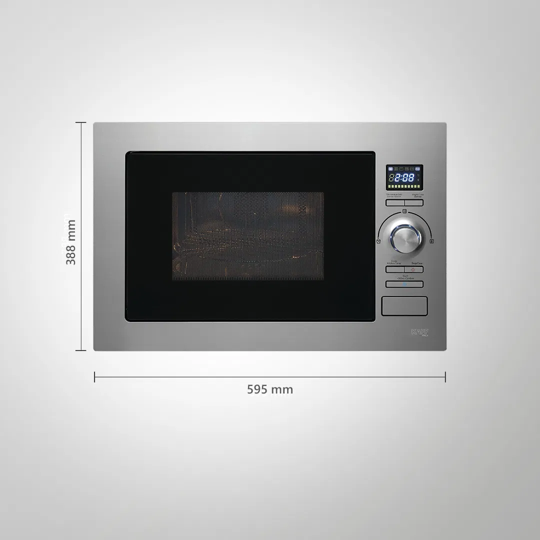 KB4A 28L Built-In Microwave Oven | Anti-Fingerprint Stainless Steel | Convection & Grill | Digital Display