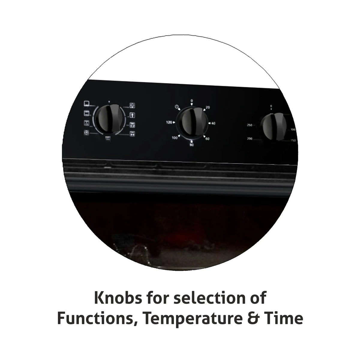 Built-in Oven 78L with Motorised Rotisserie Turbo Fan Multi-function (BO-660MRTBL)