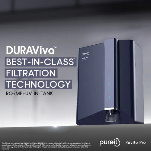 Revito pro 8 L RO + UV + MF + Minerals Water Purifier (Blue)