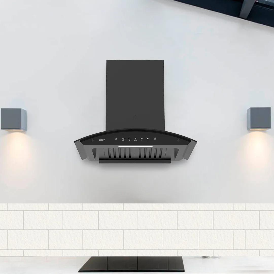 LAZIO DHC 60 – Wall Mounted Baffle Filter Chimney with Auto Clean & Gesture Control