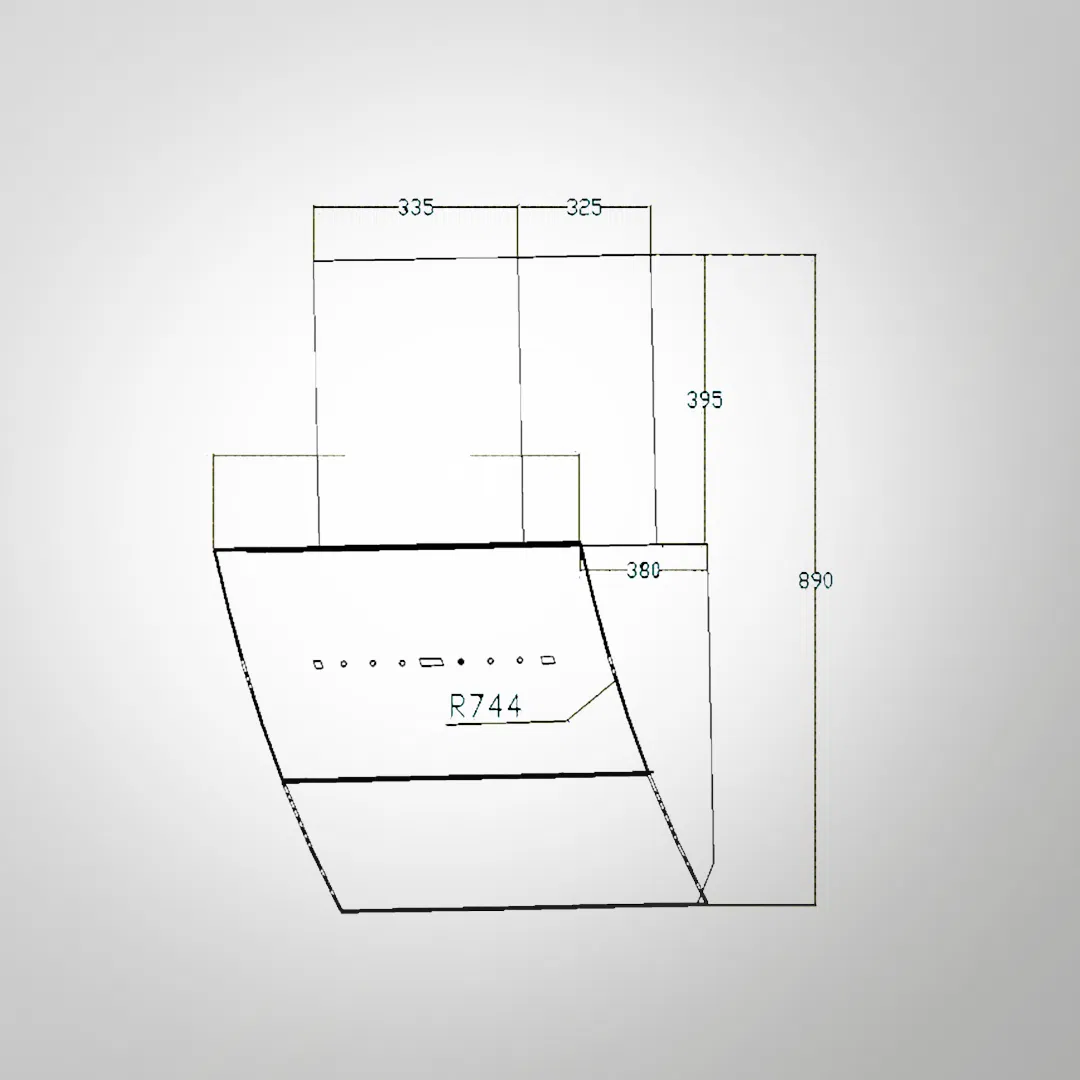LYRA DHC 75 Filterless Kitchen Chimney | 1250 m³/h Suction | Dry Heat Auto Clean Technology