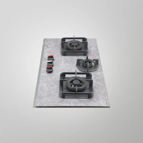 Silver Marmor 82 cm 3 Burners With Full FFD Built in Hob Cooktop