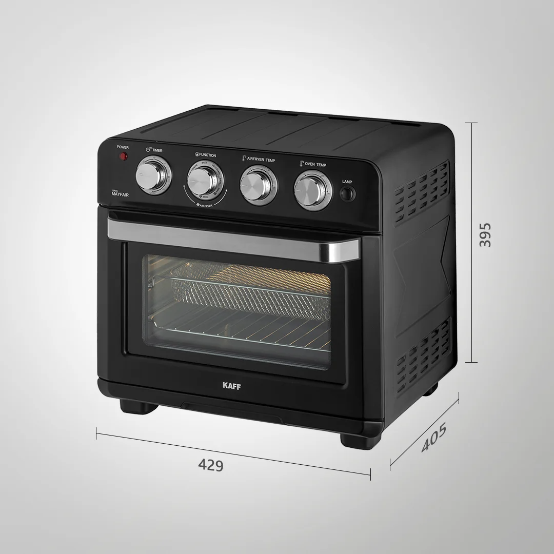 MFAFOT25 – 25L Air Fryer Oven Toaster Griller (OTG) | 7 Cooking Functions | Matte Black Finish