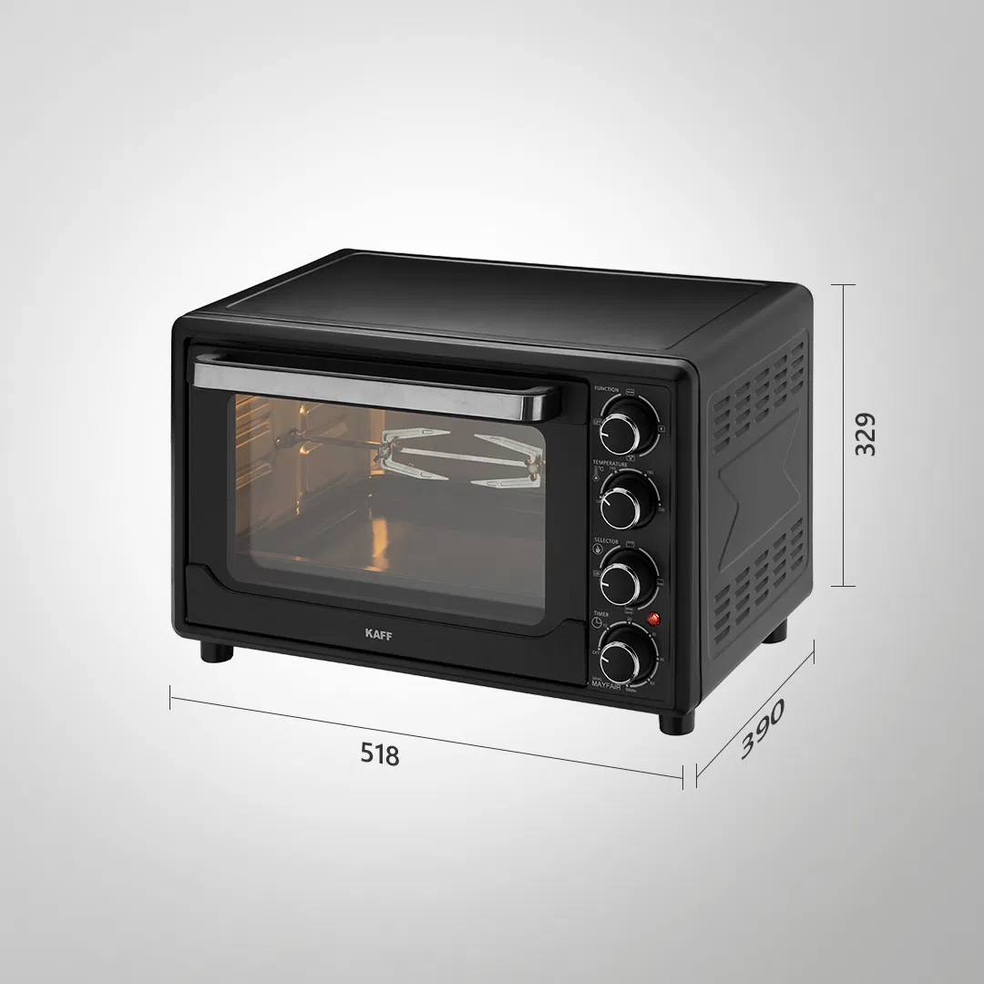 MFOT35 35L Multi-Function Oven Toaster Grill (OTG) – Matte Black, Stainless Steel Housing