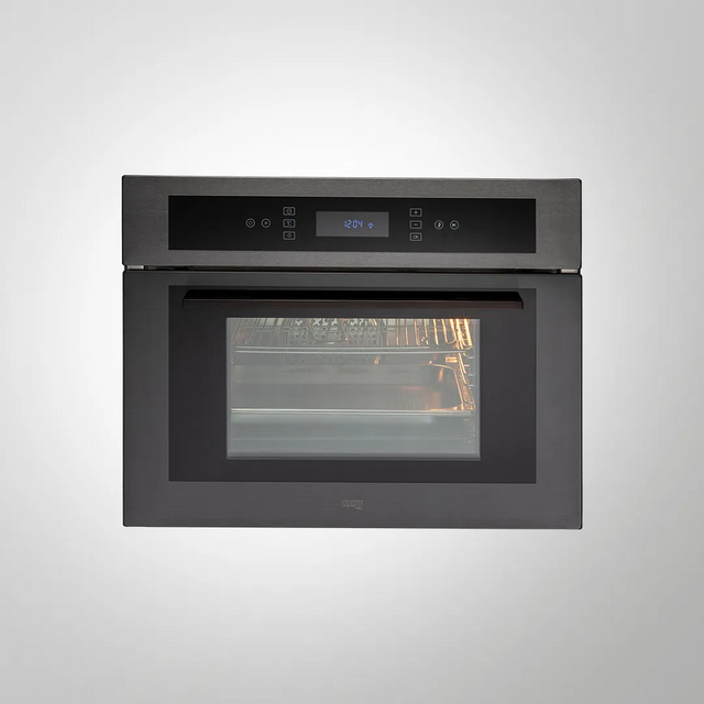 KAFF Built In ELECTRIC COMBI STEAM OVEN MZ ST6 TN Glass with Titanium Finish Fascia Memory Function 60 CM