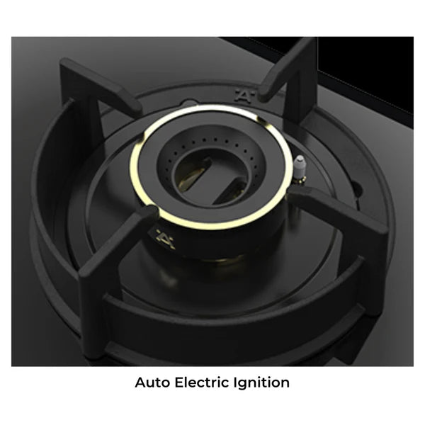 Altius Plus 378 78 cm 3 Burner Hob – Brass Burners, Insta Ignition, Golden Metal Knobs, 538.66.737