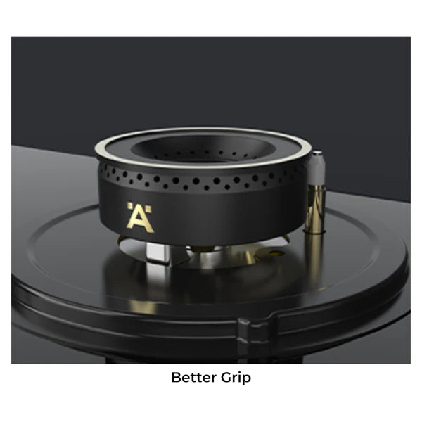 Altius Plus 378 78 cm 3 Burner Hob – Brass Burners, Insta Ignition, Golden Metal Knobs, 538.66.737