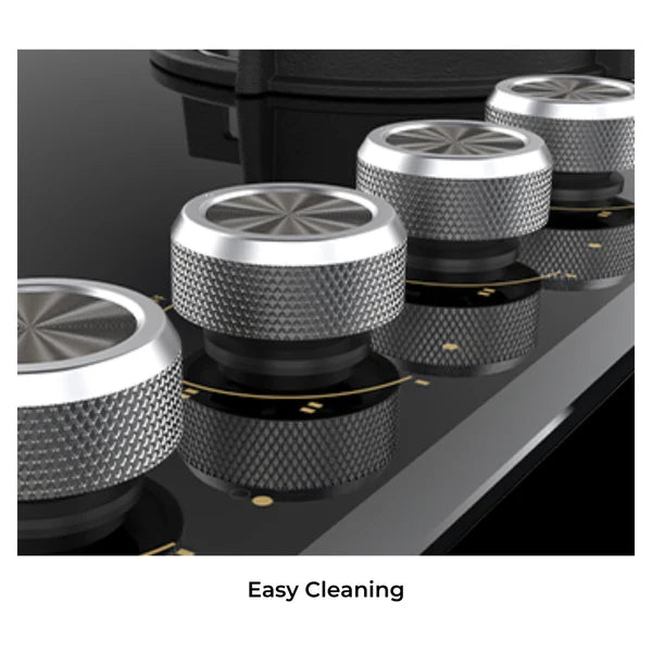 Altius Plus 378 78 cm 3 Burner Hob – Brass Burners, Insta Ignition, Golden Metal Knobs, 538.66.737