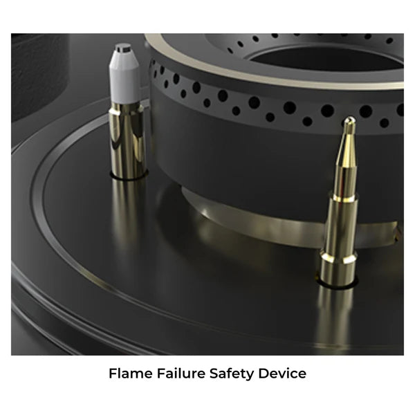 Altius Plus 378 78 cm 3 Burner Hob – Brass Burners, Insta Ignition, Golden Metal Knobs, 538.66.737