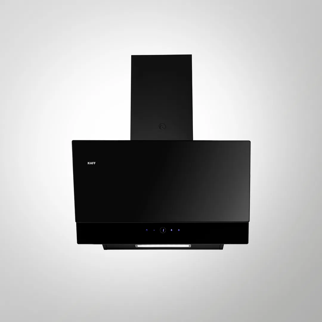 NOVA SV 60 FULL BLACK TEMPERED GLASS ALUMINIUM FILTER CHIMNEY