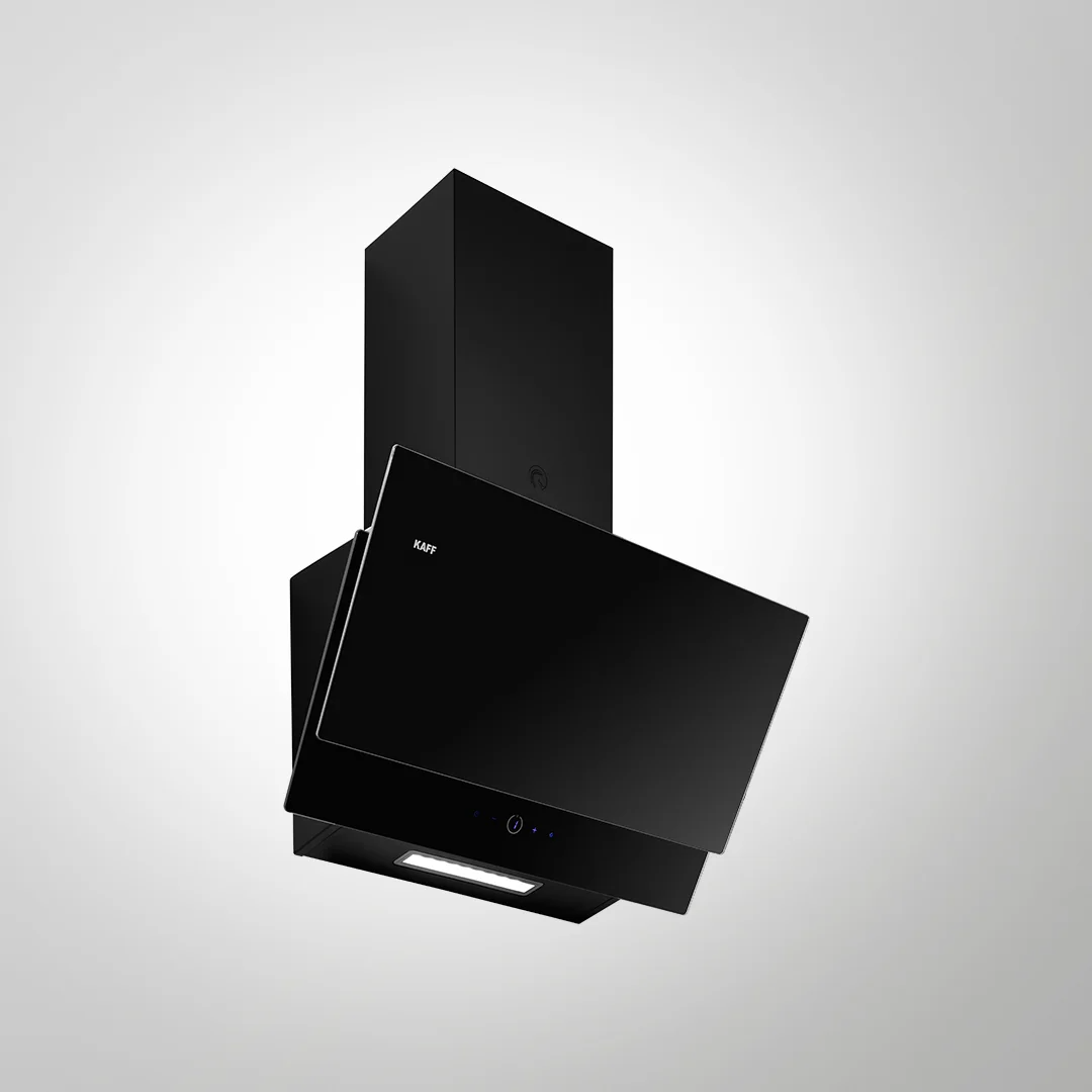 NOVA SV 60 FULL BLACK TEMPERED GLASS ALUMINIUM FILTER CHIMNEY