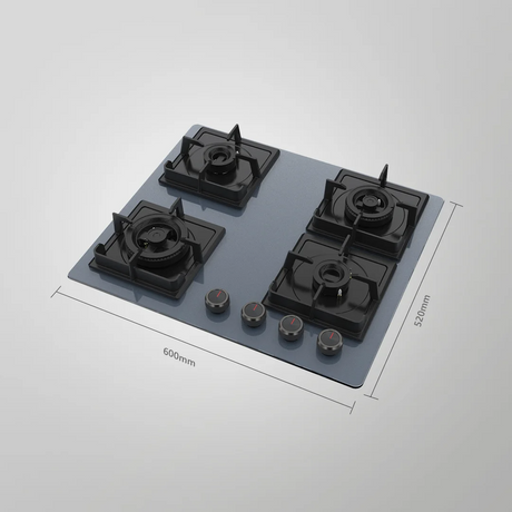 Kaff NYG 604G (Grey) 60cm Built in Hob Auto Ignition 4 Full Brass High Efficiency Burners With Full FFD