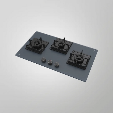 Kaff NYG 783G (Grey) 78cm  Built in Hob Auto Ignition 3 Full Brass High Efficiency Burners With Full FFD