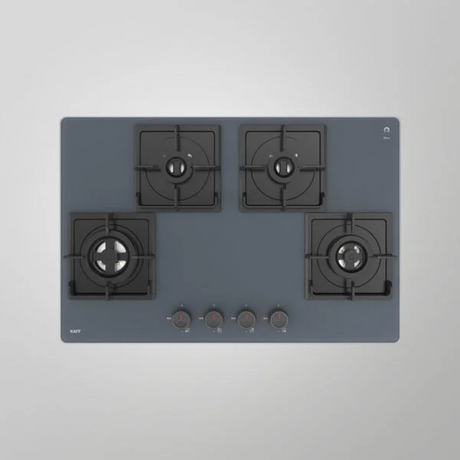 Kaff NYG 784G (Grey) 78 cm Built in Hob Auto Ignition 4 Full Brass High Efficiency Burners With Full FFD